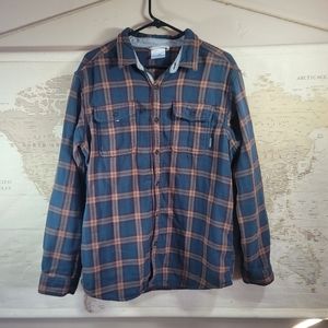 Columbia long sleeve large button down flannel